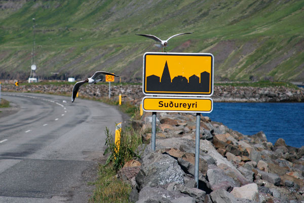 Sudureyri  na północy Islandii